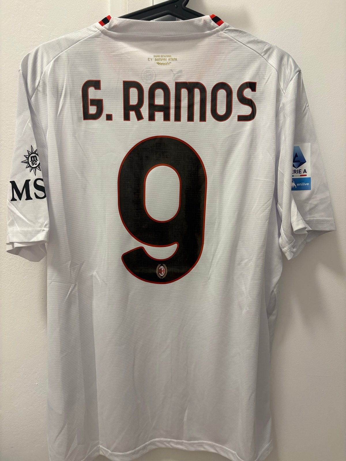 AC Milan uitshirt 26/27 G. Ramos #9 large puma maldini, Maat 52/54 (L), Wit, Nieuw, Ophalen of Verzenden