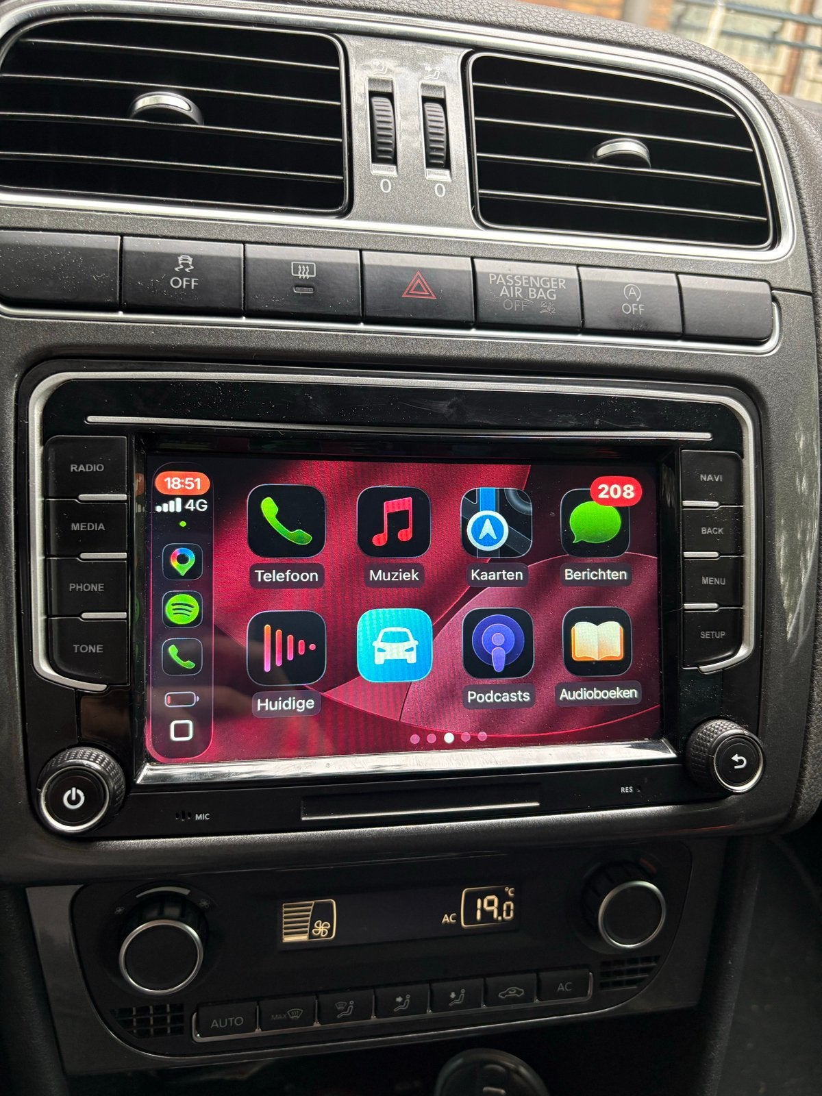 Avison CarPlay Scherm RNS 510 Look Model, Ophalen of Verzenden, Zo goed als nieuw