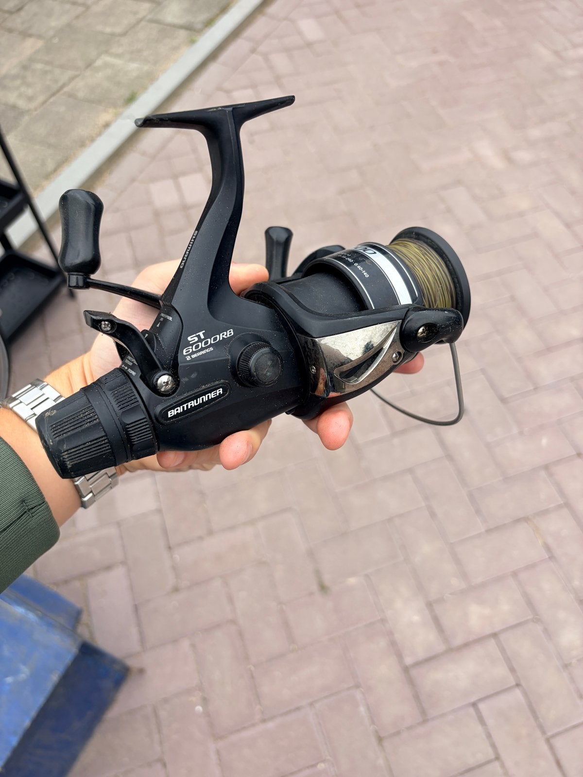 Shimano 6000ST Baitrunner Molens (2 stuks), Ophalen of Verzenden, Gebruikt, Molen