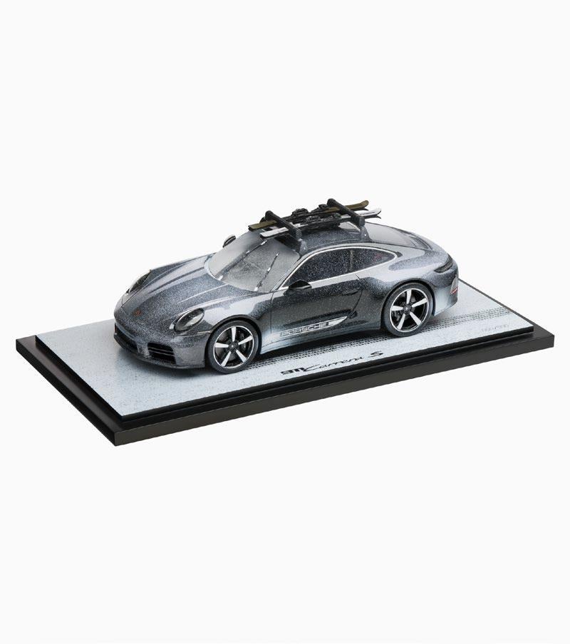 Modelauto Porsche 911 met skies 1:18, Hobby en Vrije tijd, Modelauto's | 1:18, Ophalen of Verzenden, Gebruikt, Auto, Overige merken