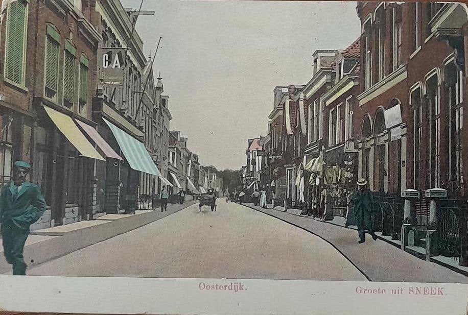 Sneek- Oosterdijk in 1907, Verzenden, Voor 1920, Gelopen, Friesland
