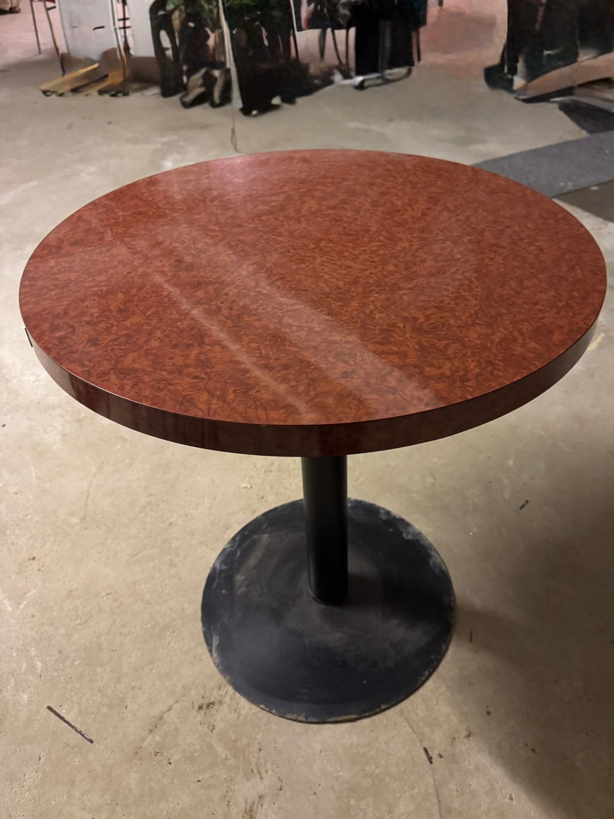 2 stevige horeca / bistro tafels, Ophalen, Gebruikt, 50 tot 100 cm, Rond