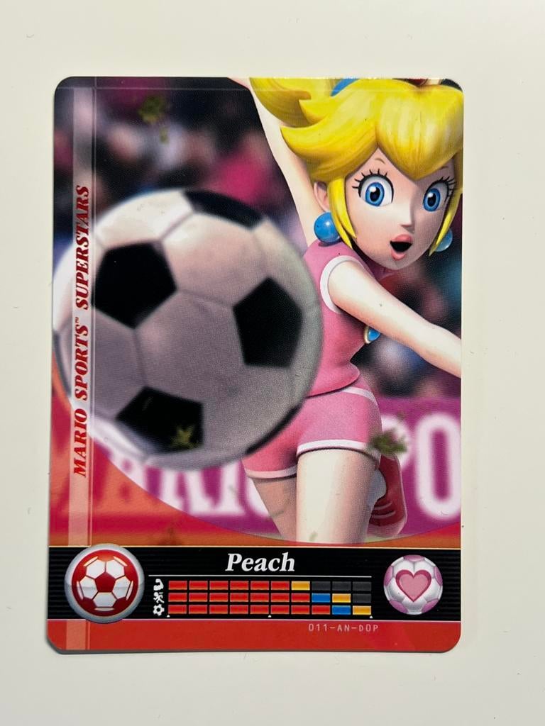 Amiibo Mario Sports Superstars - card 11 Peach / Soccer, Avontuur en Actie, 1 speler, Ophalen of Verzenden, Zo goed als nieuw