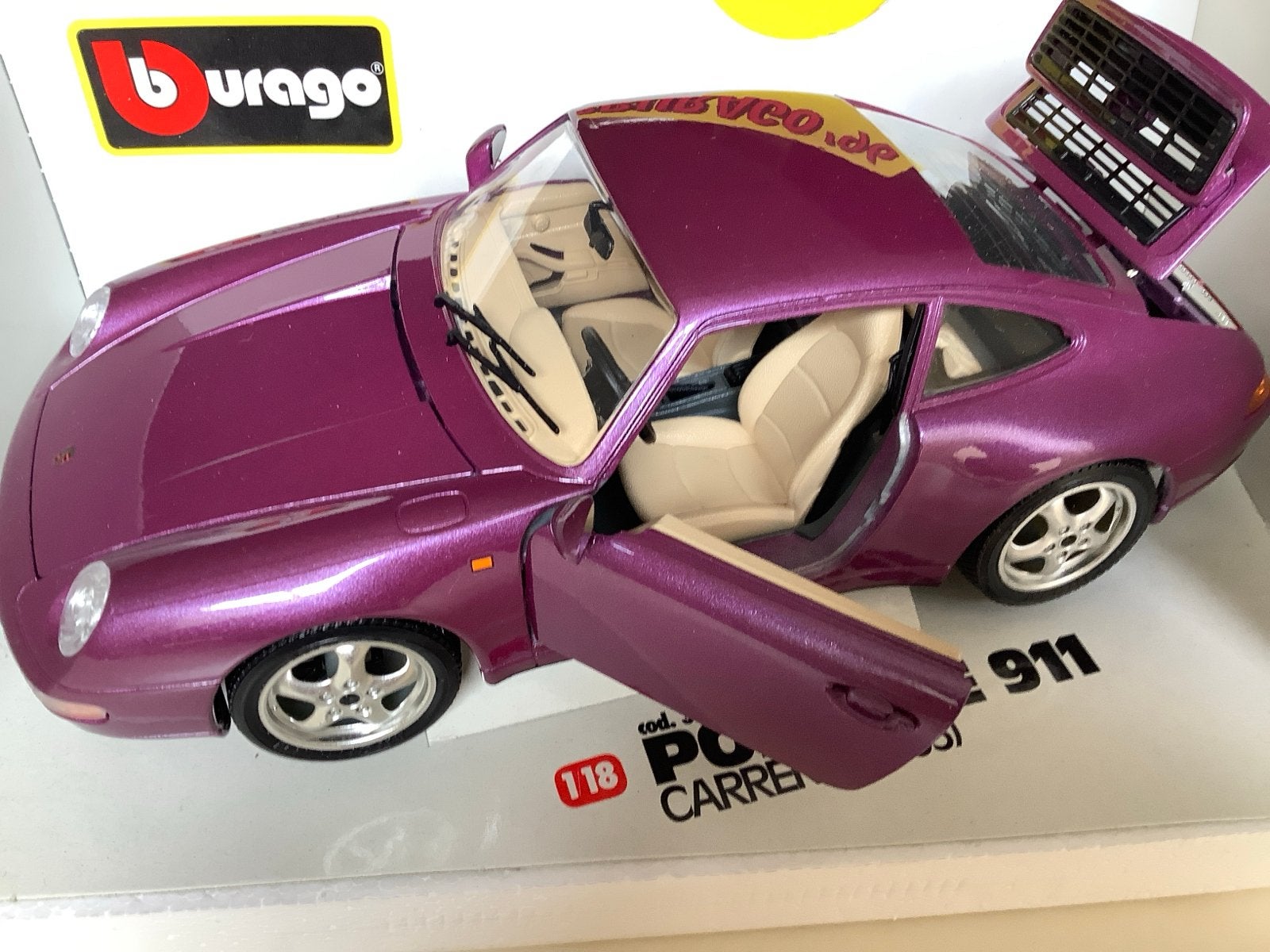 Burago Porsche 911 Carrera 1:18 - Nieuw in OVP, Ophalen of Verzenden, Nieuw, Auto, Bburago