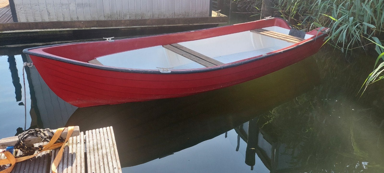 Boot met Yamaha 6pk 4-takt buitenboordmotor, Ophalen of Verzenden, Zo goed als nieuw, Benzine, Buitenboordmotor
