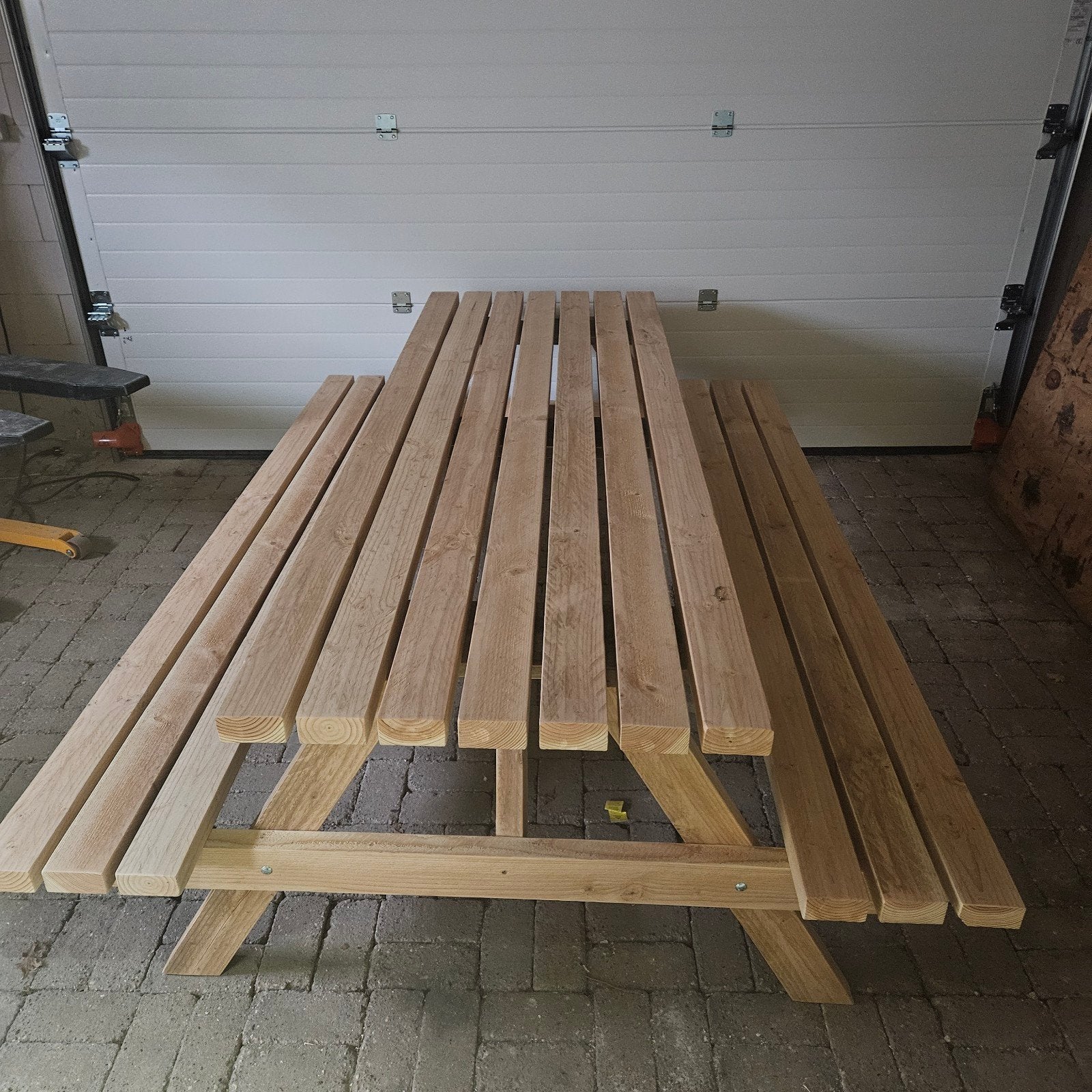 Douglashouten picknicktafels, Tuin en Terras, Picknicktafels, Nieuw, Rechthoekig, Hout, Ophalen