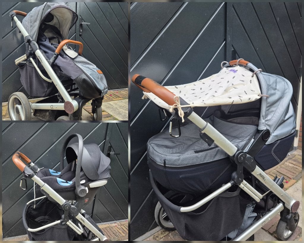 Overcomplete Mutsy 3-in-1 wandelwagen., Ophalen, Gebruikt, Luchtbanden, Combiwagen
