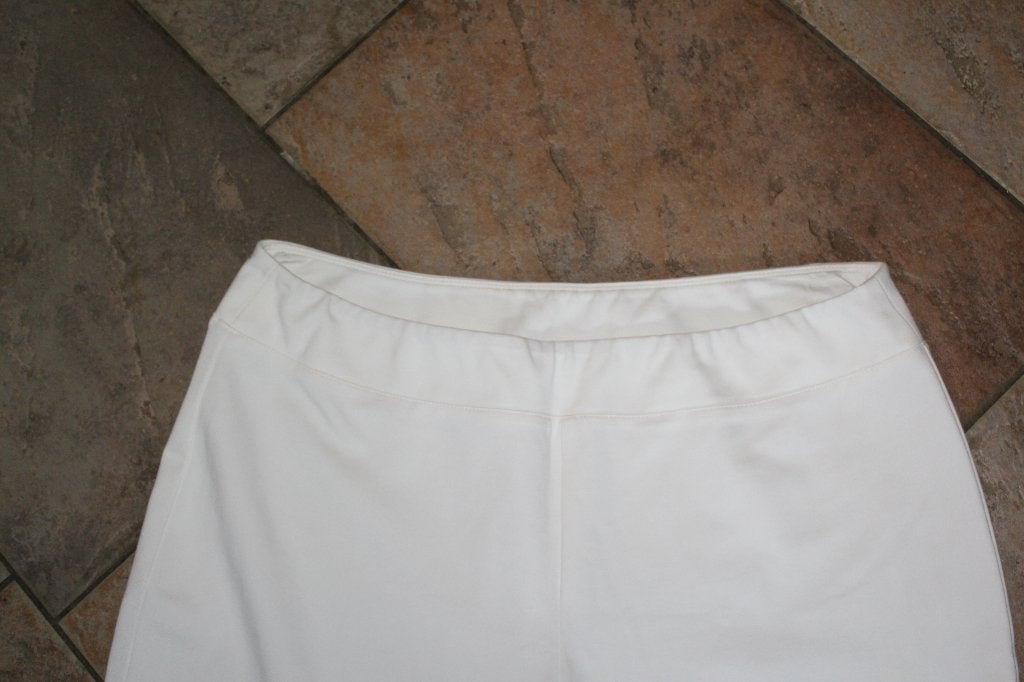 Joseph Ribkoff creme capri stretch broek mt 46/48 ZGAN, Verzenden, ., Beige, Maat 46/48 (XL) of groter