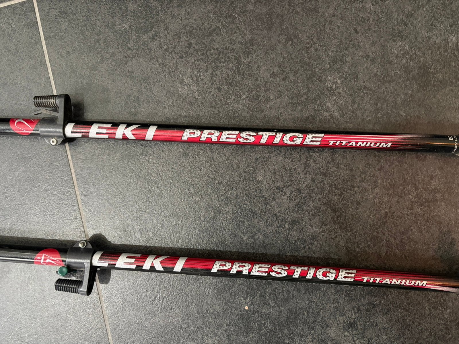 Leki Prestige Titanium. Verstekbare nordic walking stokken, Ophalen of Verzenden, Zo goed als nieuw, Wandelstok