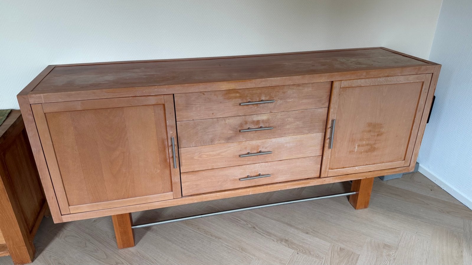 Houten Dressoir met Lades en Deuren - Gebruikt, Ophalen, Gebruikt, Met deur(en), 150 tot 200 cm