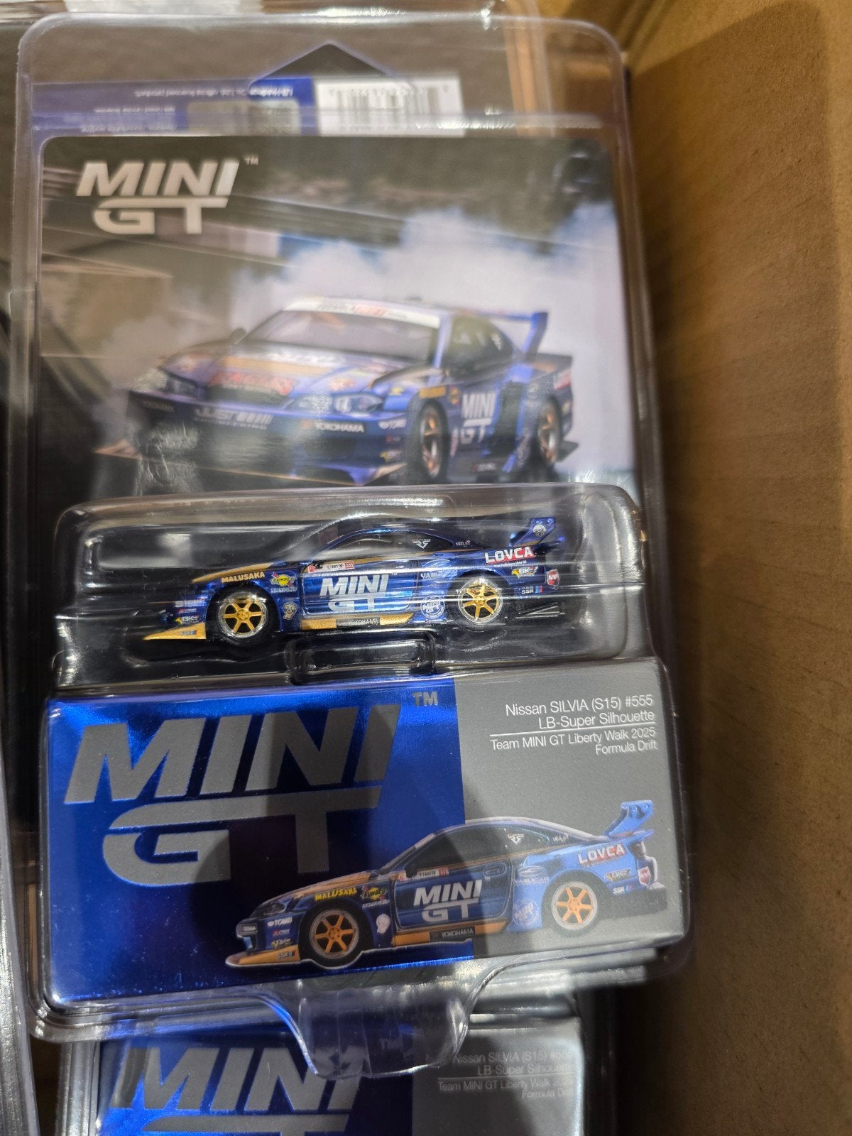 Mini GT Nissan Silvia (S15) #555 LB-Super Silhouette, Onbekend, Nieuw, Ophalen of Verzenden, Mini gt