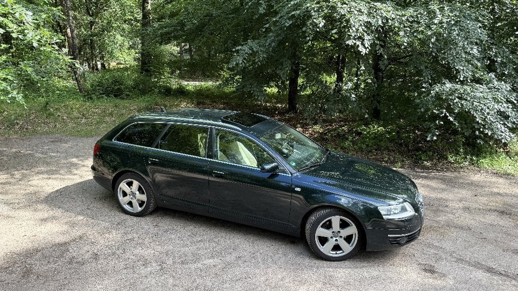 Audi A6 2.4 V6 130KW Avant AUT 2006 Groen, Dealer onderhouden, 1800 kg, Beige, Stationwagon