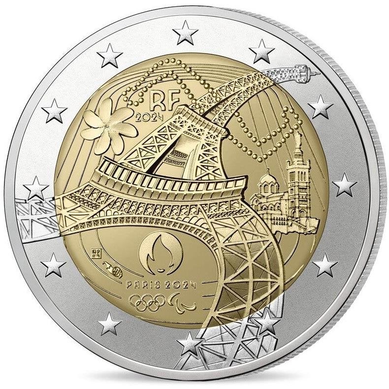 2 euro Frankrijk 2024 - Paralympische Spelen (UNC), Ophalen of Verzenden, Frankrijk, 2 euro, Losse munt