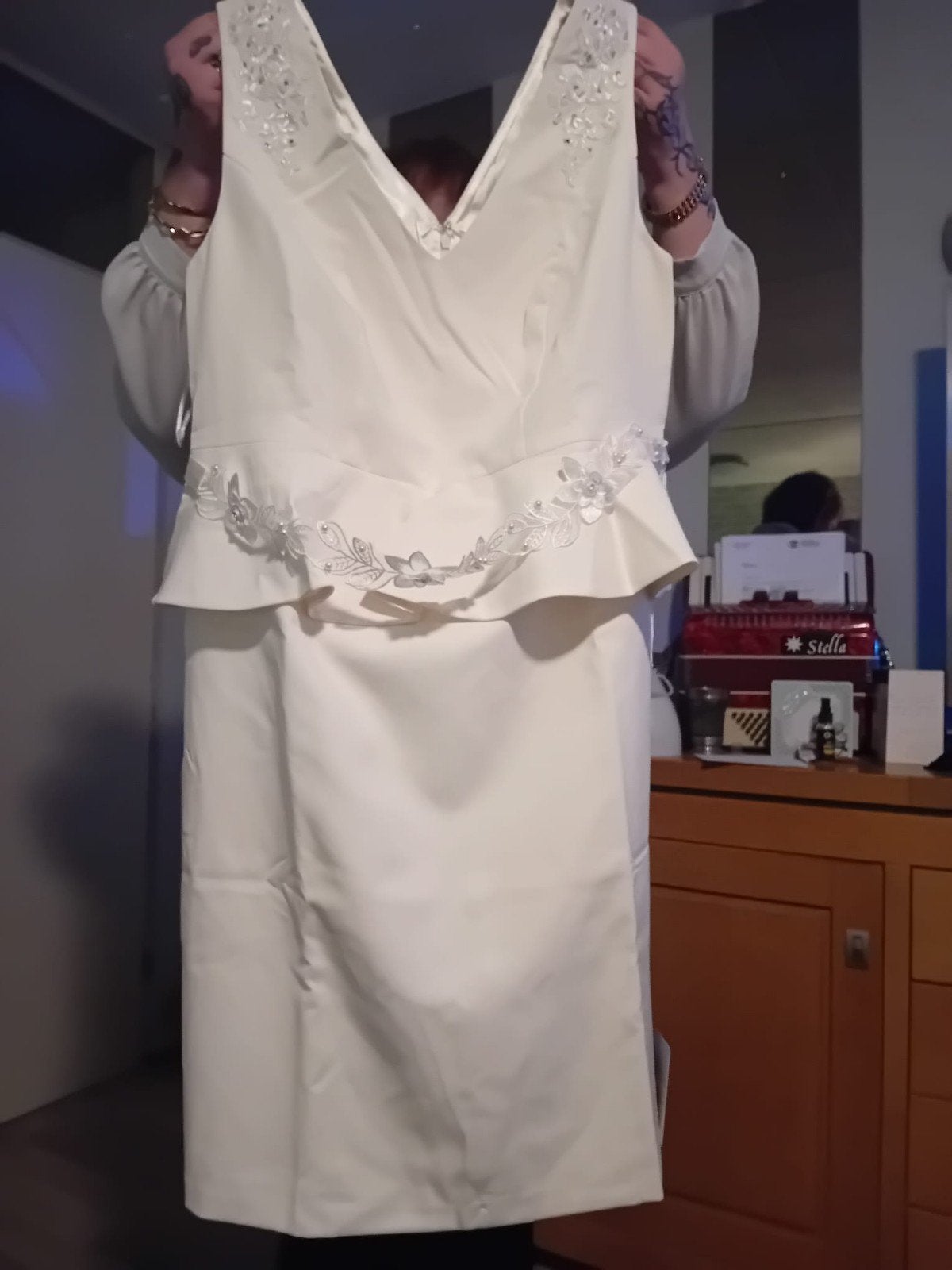 Elegante cremekleurige Trouwjapon met Kant en Parel details, Trouwjurk, Bonprix, Overige kleuren, Nieuw