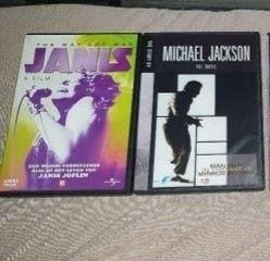 Te koop 2dvds Janis joplin & Michael Jackson, Engels, Alle leeftijden, Nederlands, Overige genres