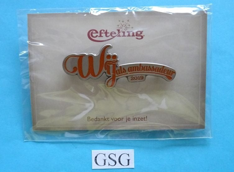 Wij als ambassadeur 2019 nr. EPP50952-01, Verzamelen, Efteling, Ophalen, Nieuw, Button of Speldje