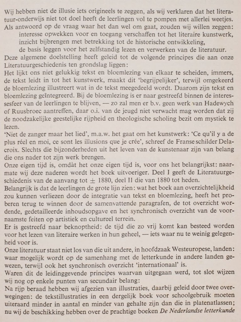 Boek Literatuur Geschiedenis en Bloemlezing Deel 1 (1960), Boeken, Verzenden, Zo goed als nieuw
