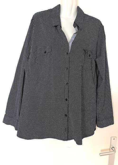 Paprika blauwe blouse maat 48/50