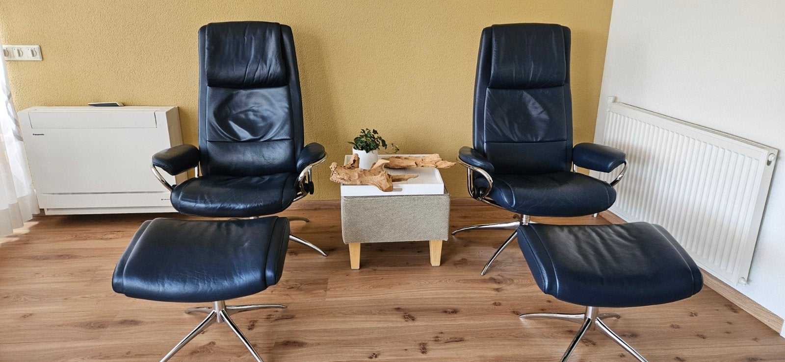 Stressless Paris High fauteuil met voetenbank, Ophalen, 75 tot 100 cm, Zo goed als nieuw, 75 tot 100 cm