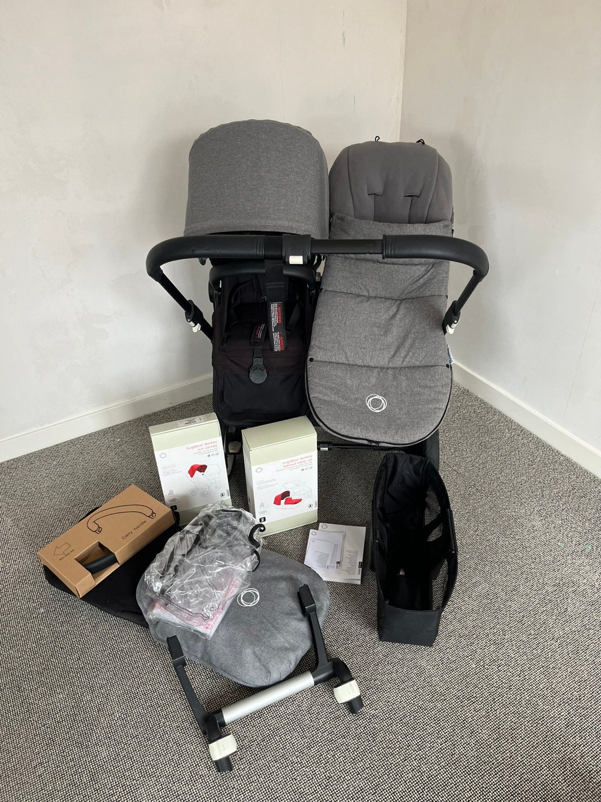 Prachtige en complete Bugaboo Donkey Duo, Ophalen, Gebruikt, Bugaboo, Combiwagen