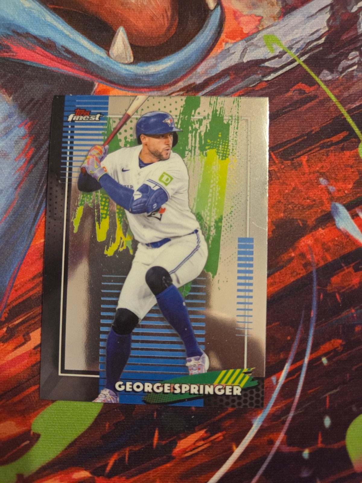 Topps Finest George Springer Honkbal Kaart, Verzamelen, Ophalen of Verzenden