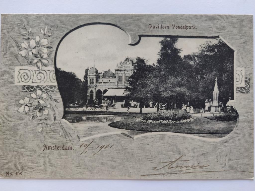 X323 Amsterdam 1901 Cartouche, Ophalen of Verzenden, Voor 1920, Noord-Holland