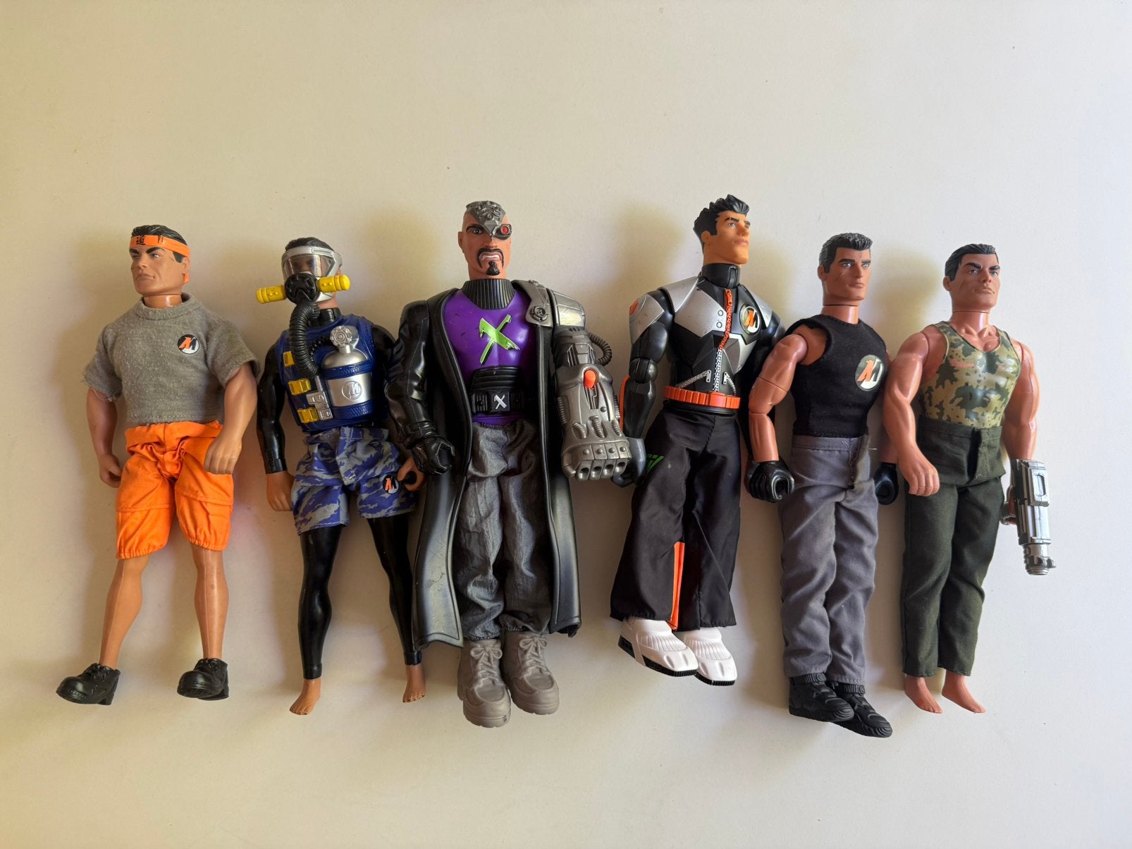 6x Hasbro Action Man actiefiguren 30cm 1992-2005, Ophalen of Verzenden, Gebruikt