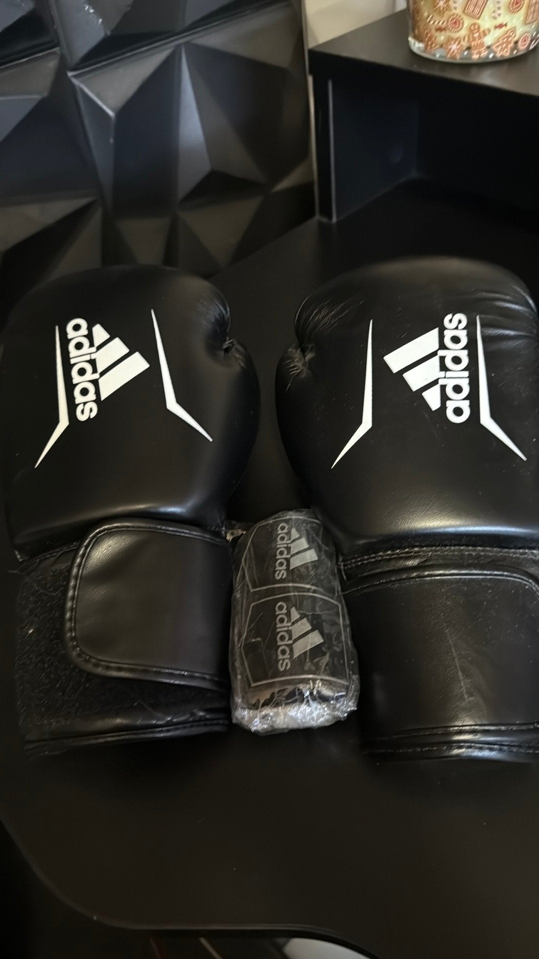 Addidad bokshandschoenen, Sport en Fitness, Ophalen of Verzenden, Zo goed als nieuw, Bokshandschoenen