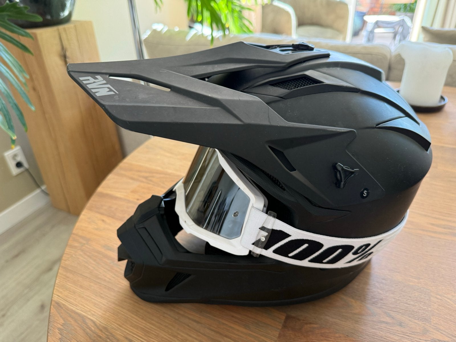 Raven Airborne Evo Helm & 100% Strata 2 Bril, Ophalen of Verzenden, Tweedehands, Heren, Motorcrosskleding