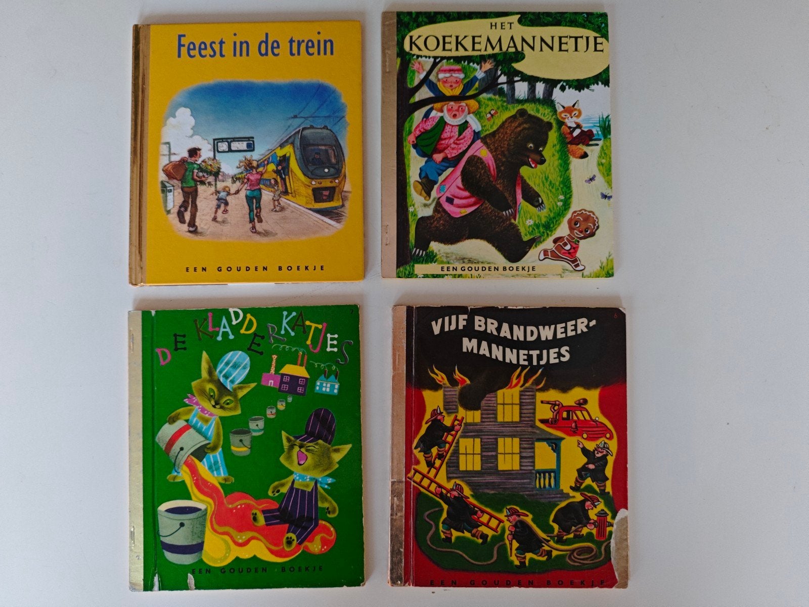 4 Gouden Boekjes: Sprookjes en Avonturen, Boeken, Gelezen, Voorleesboek, Jongen of Meisje, Diverse auteurs