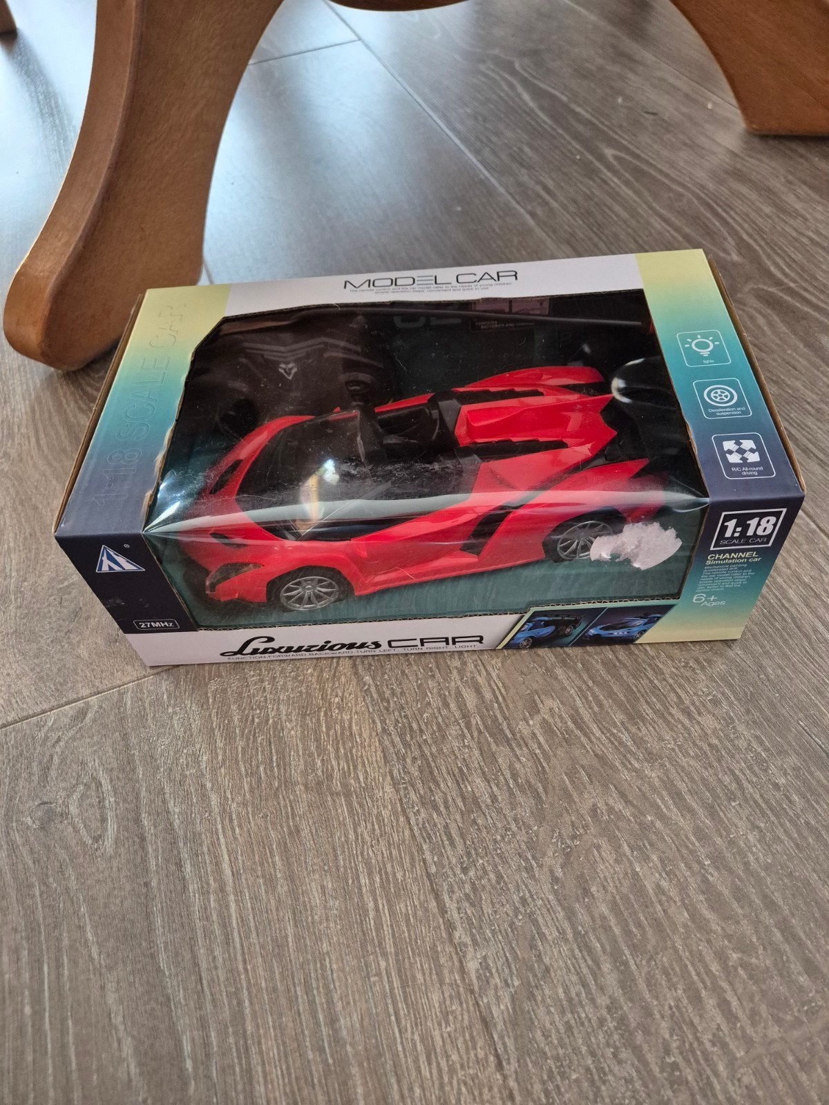 Radiografische racewagen 1:18, Elektro, Nieuw, Ophalen of Verzenden, Auto onroad