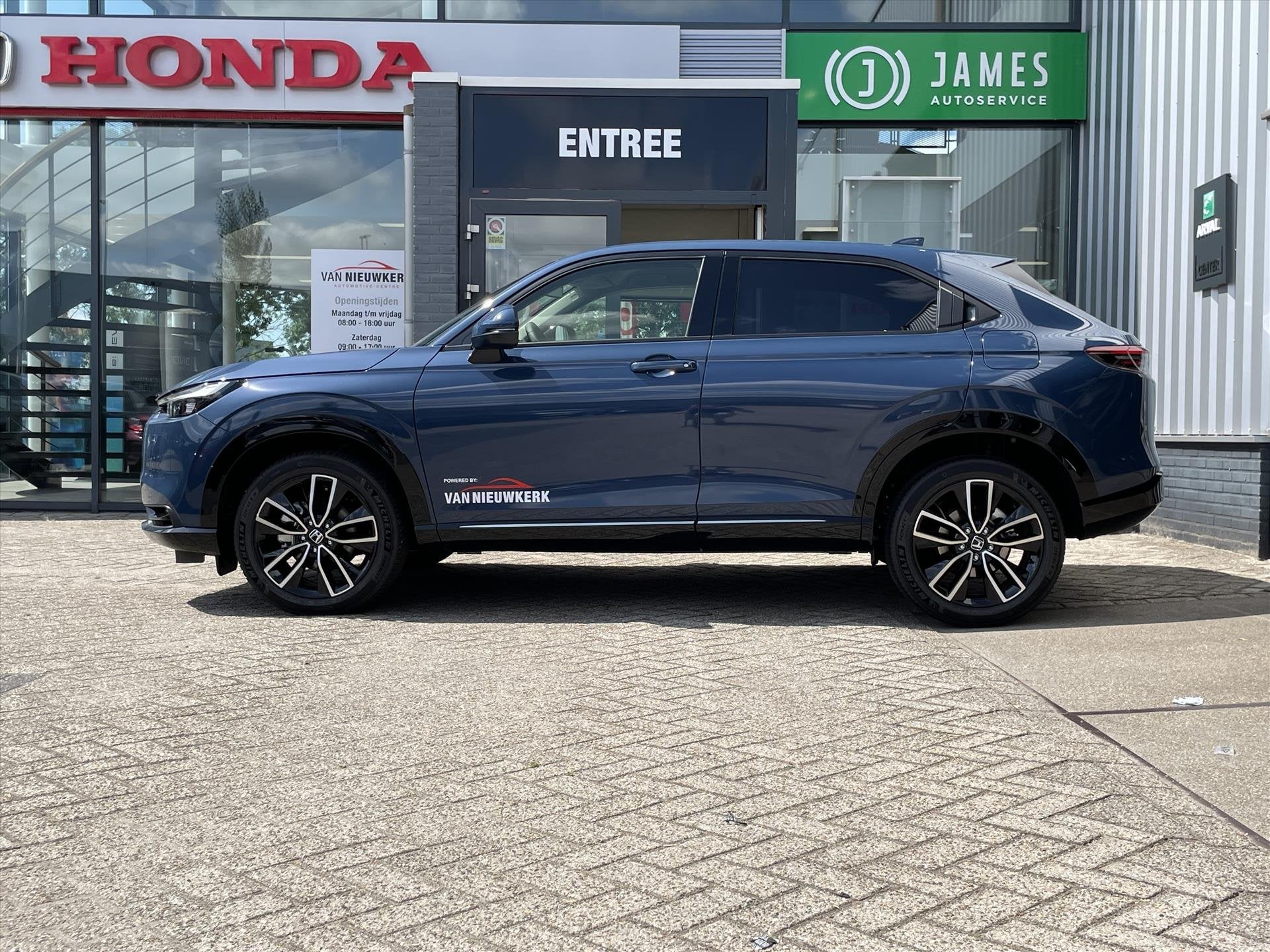 HONDA HR-V 1.5 e:HEV Automaat Advance | Carplay & Android |, Auto's, Automaat, Blauw, Leder en Stof, 1353 kg