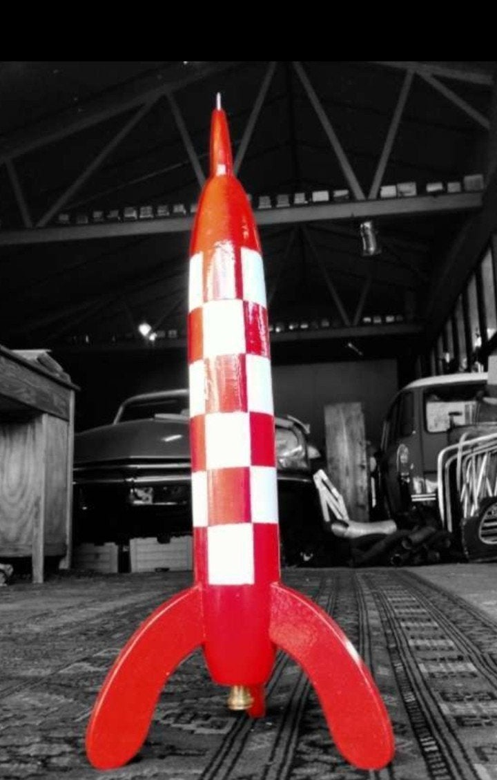 Kuifje raket, 49cm hoog, Ophalen of Verzenden, Zo goed als nieuw, Nb, Nb