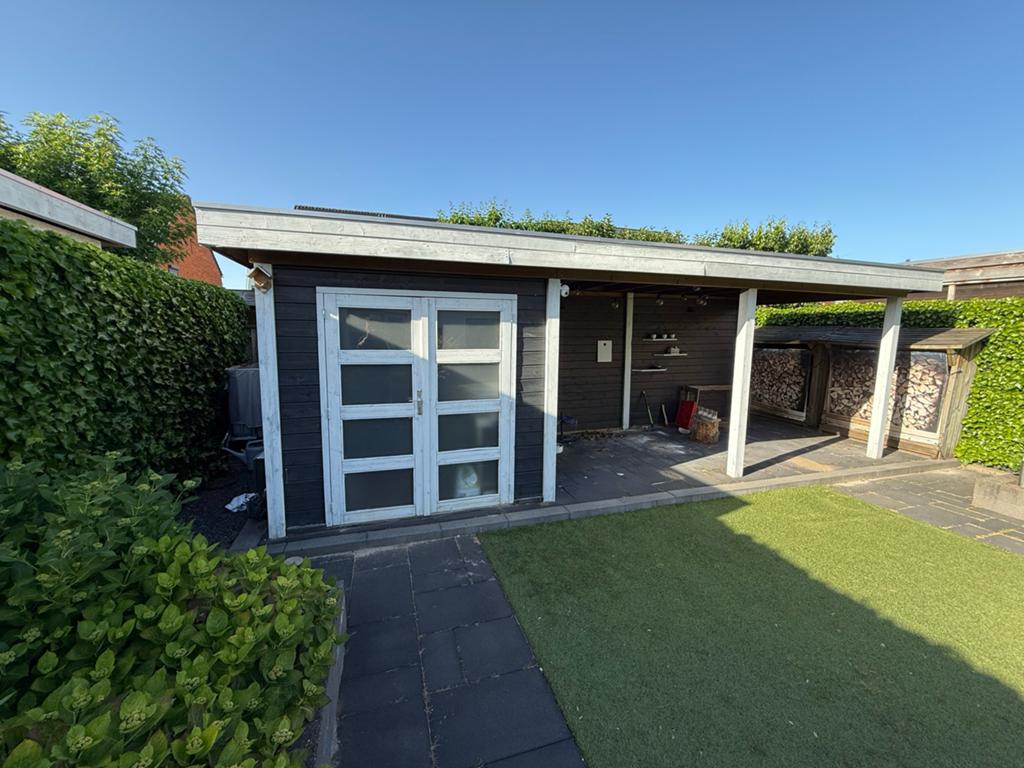 Blokhut met veranda 780x250 - Geïmpregneerd hout, Ophalen, 3 ramen of meer, Blokhut, 500 cm of meer