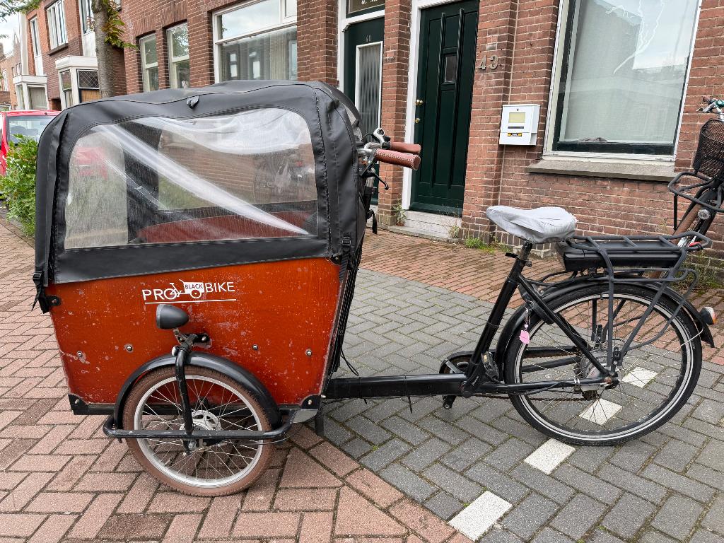 Babboe big bakfiets driewieler, Fietsen en Brommers, 4 kinderen of meer, Gebruikt, Elektrisch, Schijfrem