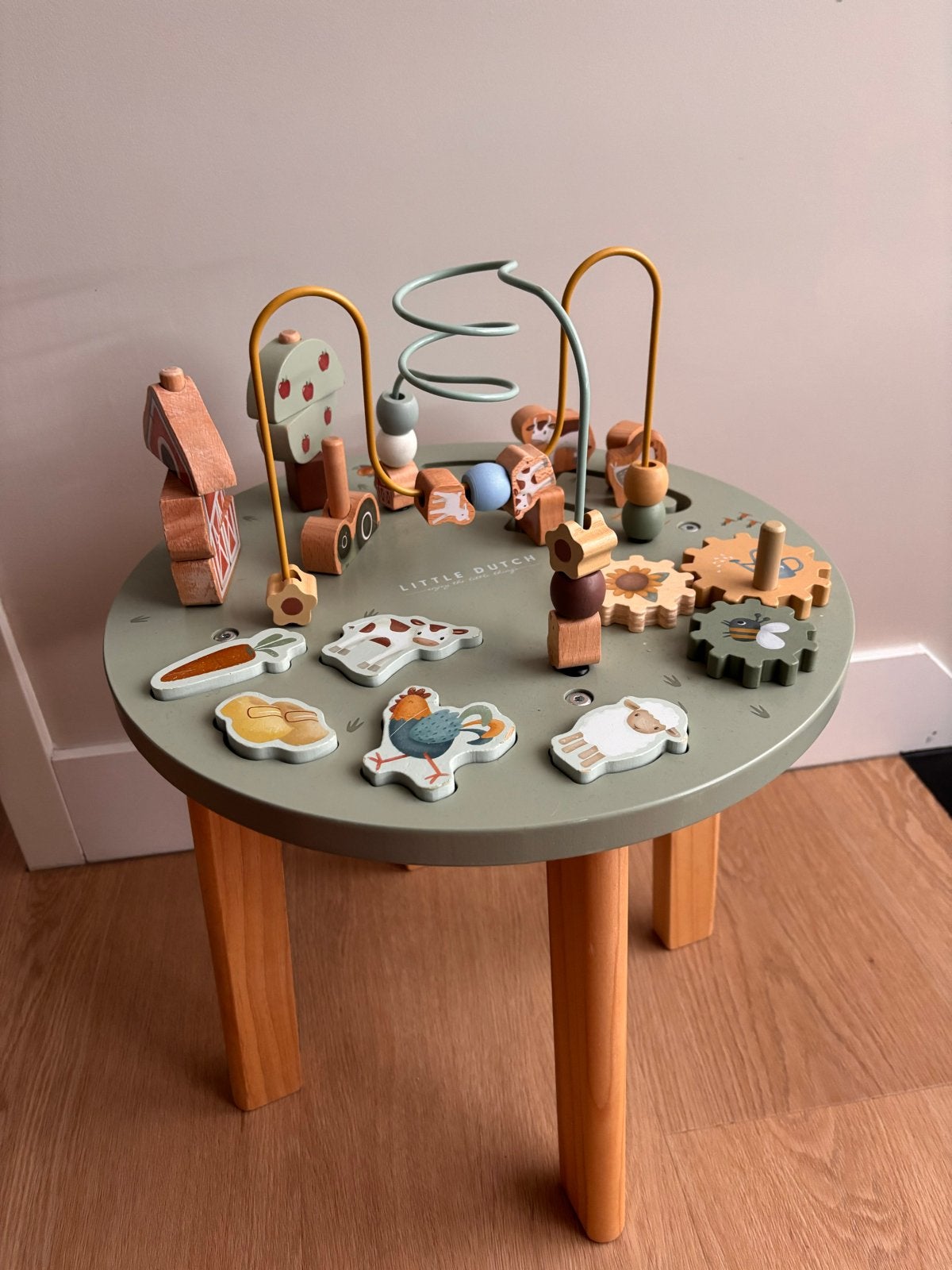 Little Dutch Houten Activiteitentafel Boerderij, Kinderen en Baby's, Ophalen, Zo goed als nieuw, Overige typen