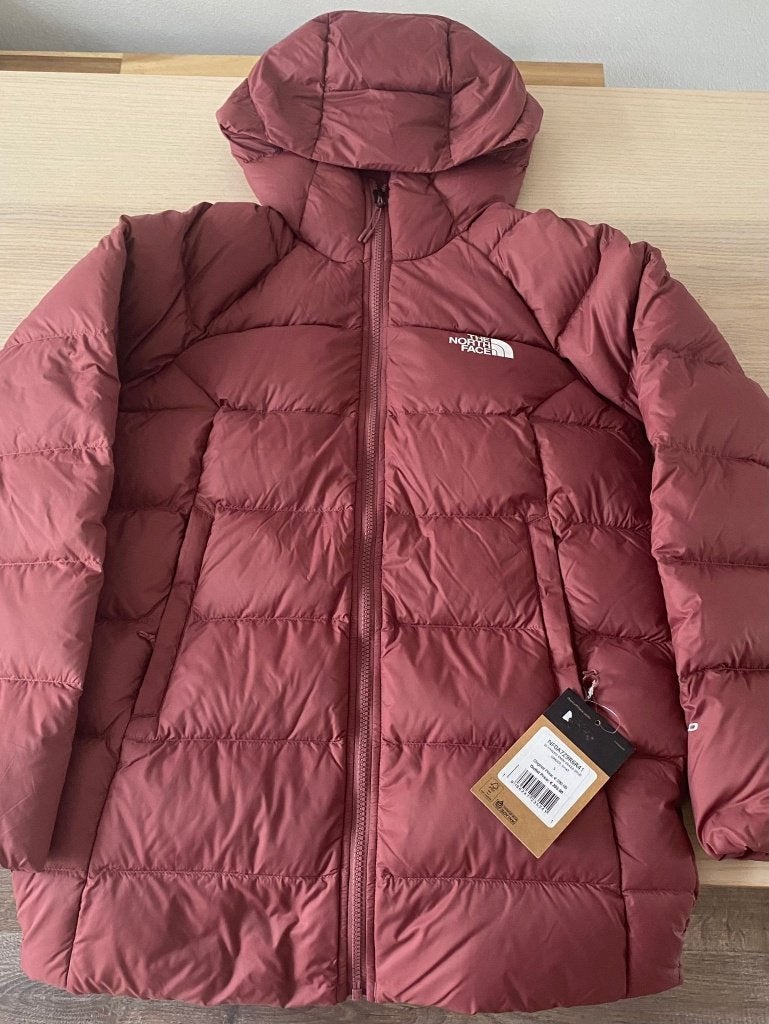 The North Face Hyalite  Down Hooded Jas (Maat:S), Nieuw, Ophalen of Verzenden, The North Face, Roze