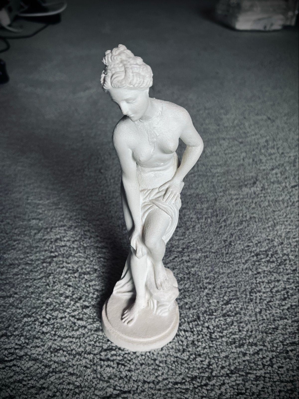 Badende dame, Ophalen of Verzenden, 20 - 50 cm, Beeld, Wit