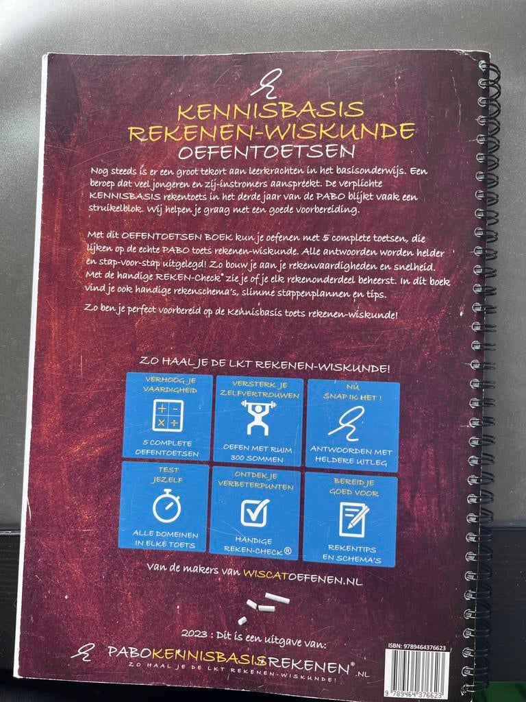 Kennisbasis Rekenen-Wiskunde Theorieboek & Oefentoetsen, Ophalen of Verzenden, Beta, Zo goed als nieuw, HBO