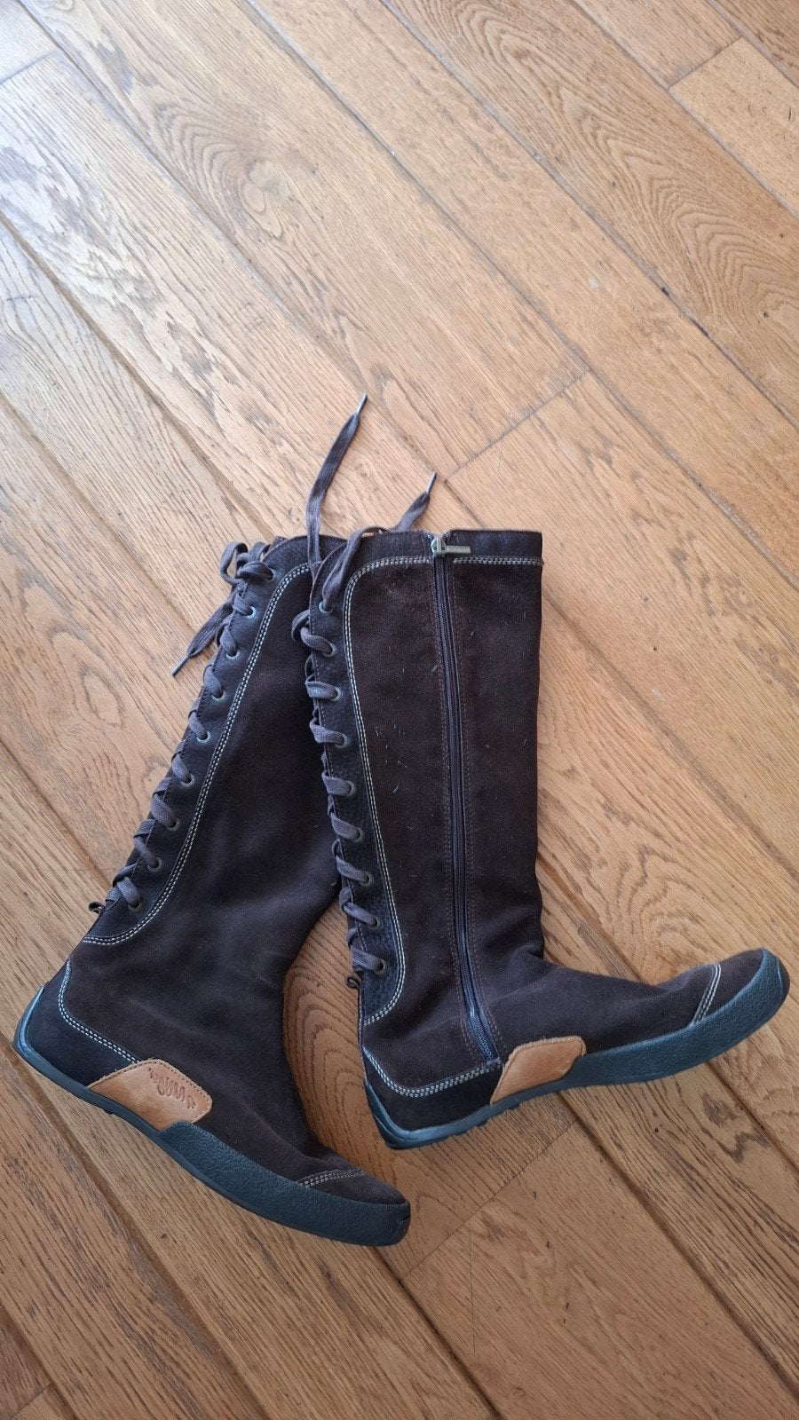 Tommy Hilfiger laarzen.Vintage.39., Hoge laarzen, Bruin, Ophalen of Verzenden, Gedragen