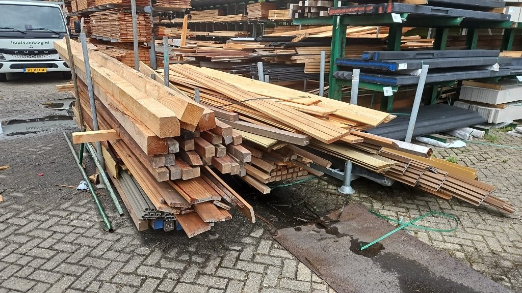 Divers b keuze tuinhout, Hardhout, Douglas 50% korting!!, Ophalen, Gebruikt, Planken, Hardhout
