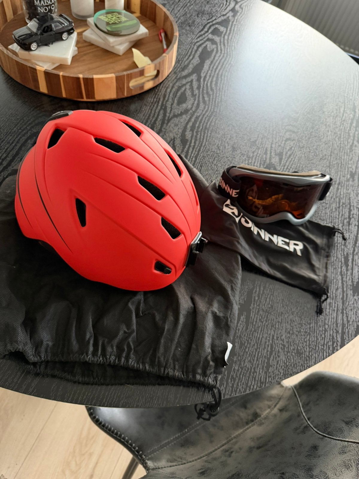 Snowboard helm + Bril, Ophalen, Gebruikt, Helm of Bescherming