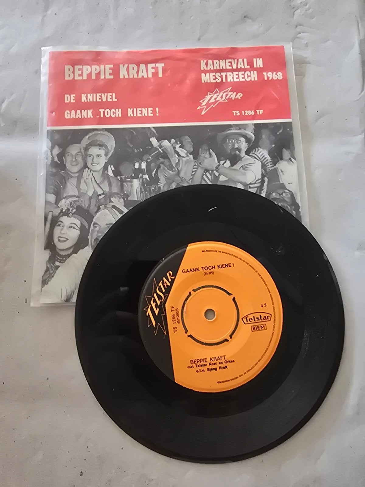 Beppie Kraft - Karneval in Mestreech 1968 (Single), Cd's en Dvd's, Vinyl Singles, Originele persing, Ophalen of Verzenden, Gebruikt