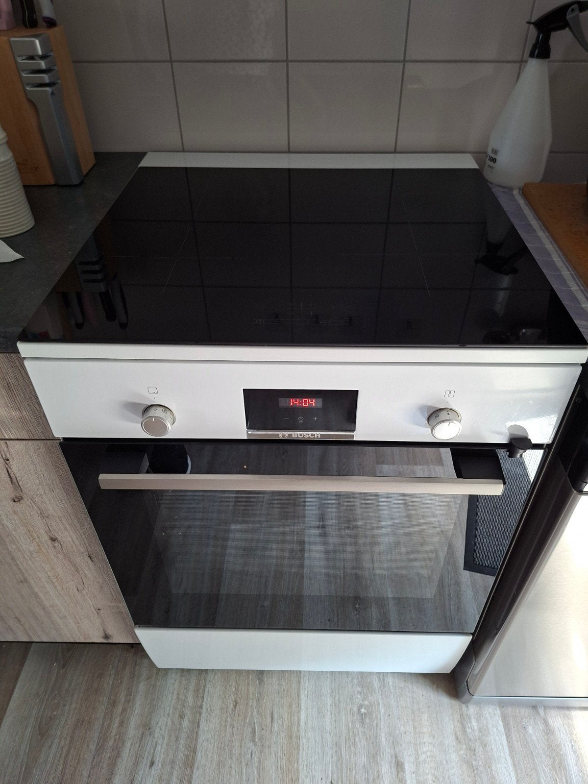inductie kookplaat met oven, Ophalen, 4 kookzones, Zo goed als nieuw, Inductie