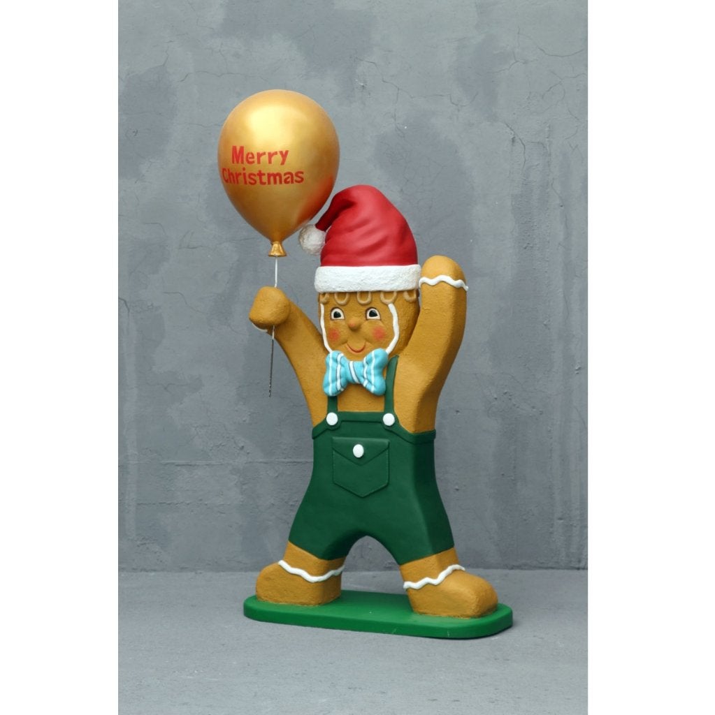 Gingerbread Boy with Balloon Hoogte 122 cm