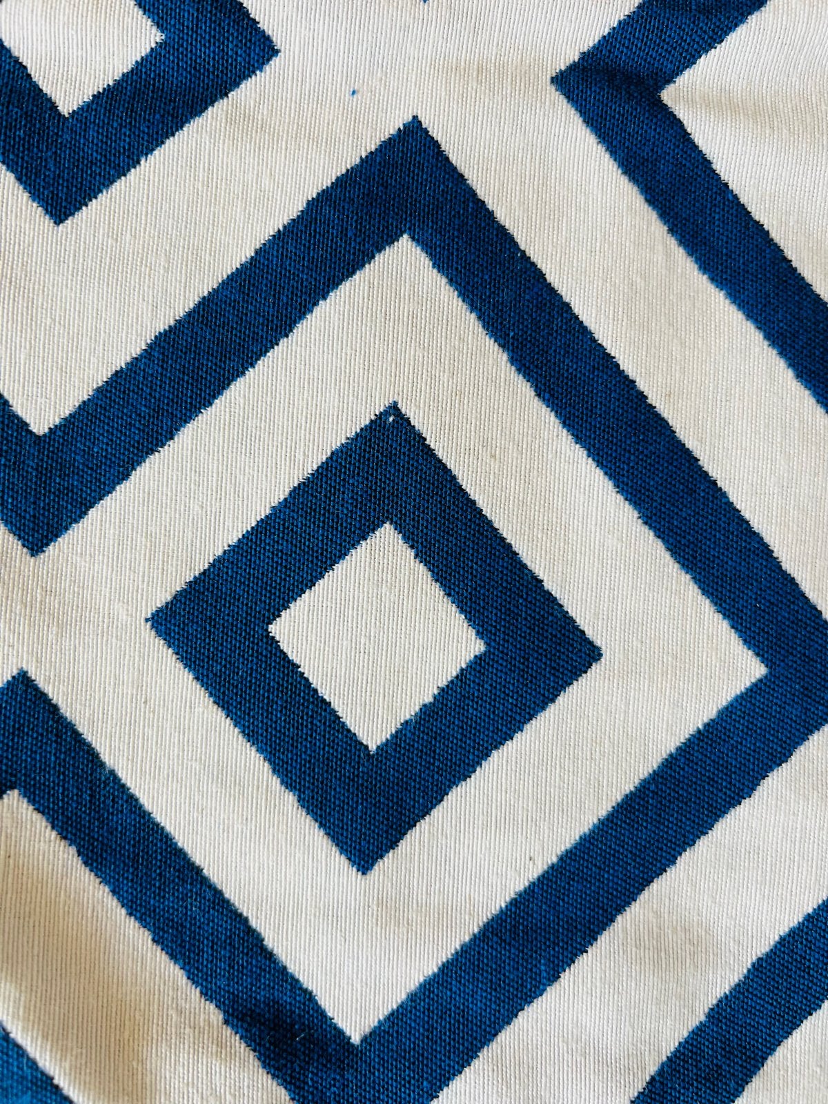 Tom Tailor Kussenhoes Blauw/Wit 40x40 cm - Nieuw, Meerkleurig, Met print, Nieuw, Ophalen of Verzenden