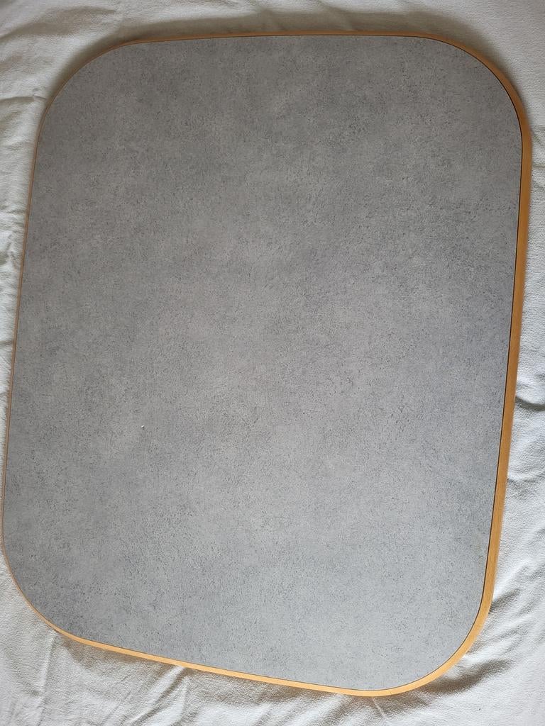 Caravan tafelblad grijs/blauw 100,5/81 cm, Caravans en Kamperen, Ophalen of Verzenden