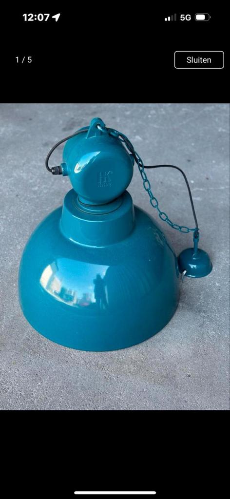 HK living industriële lamp, Ophalen of Verzenden, Zo goed als nieuw, 50 tot 75 cm