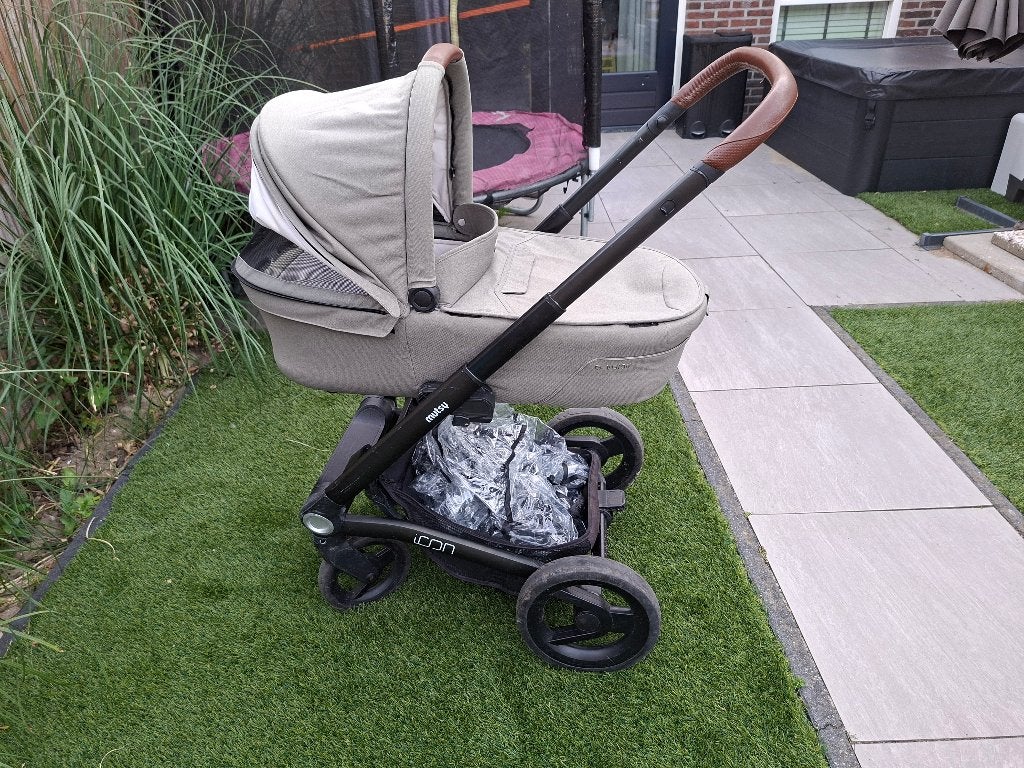 Mutsy Icon Vision wandelwagen jade green, Ophalen, Gebruikt, Combiwagen, Mutsy