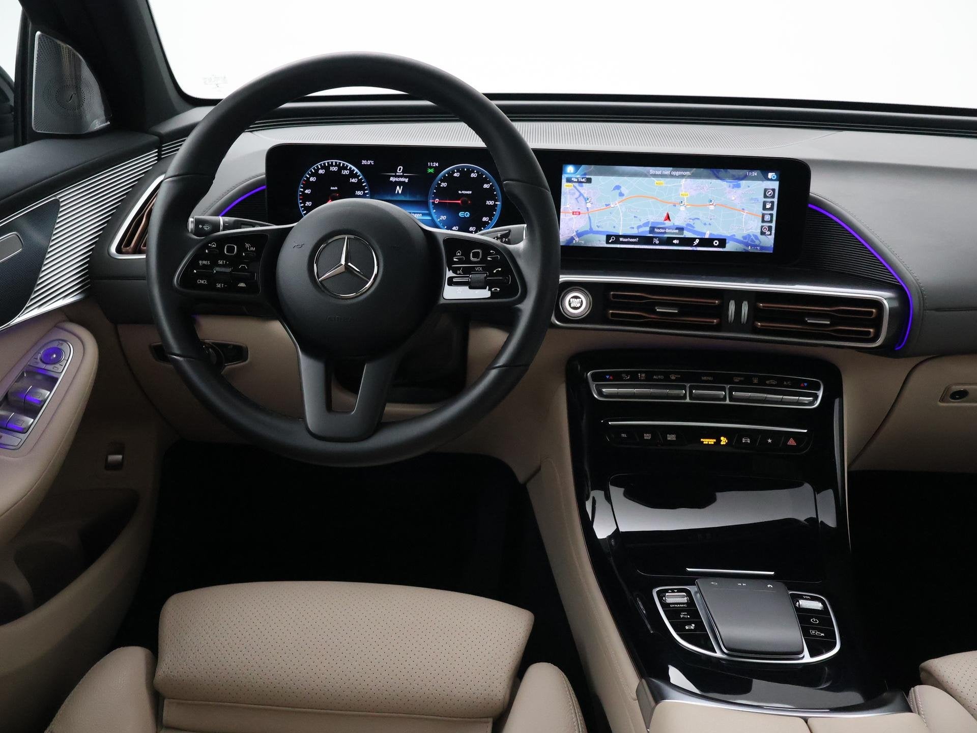 Mercedes-Benz EQC 400 4MATIC + BURMESTER | SCHUIFDAK | SFEER, Automaat, Stof, Beige, 80 kWh